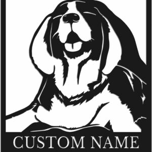 Personalized Custom Dog Metal Wall Decor Art, Dog Name Sign, Personalized Dog Metal Decor Art, Dog Lover Gift