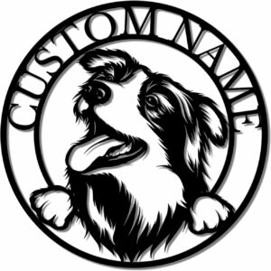 Personalized Custom Dog Metal Wall Decor Art